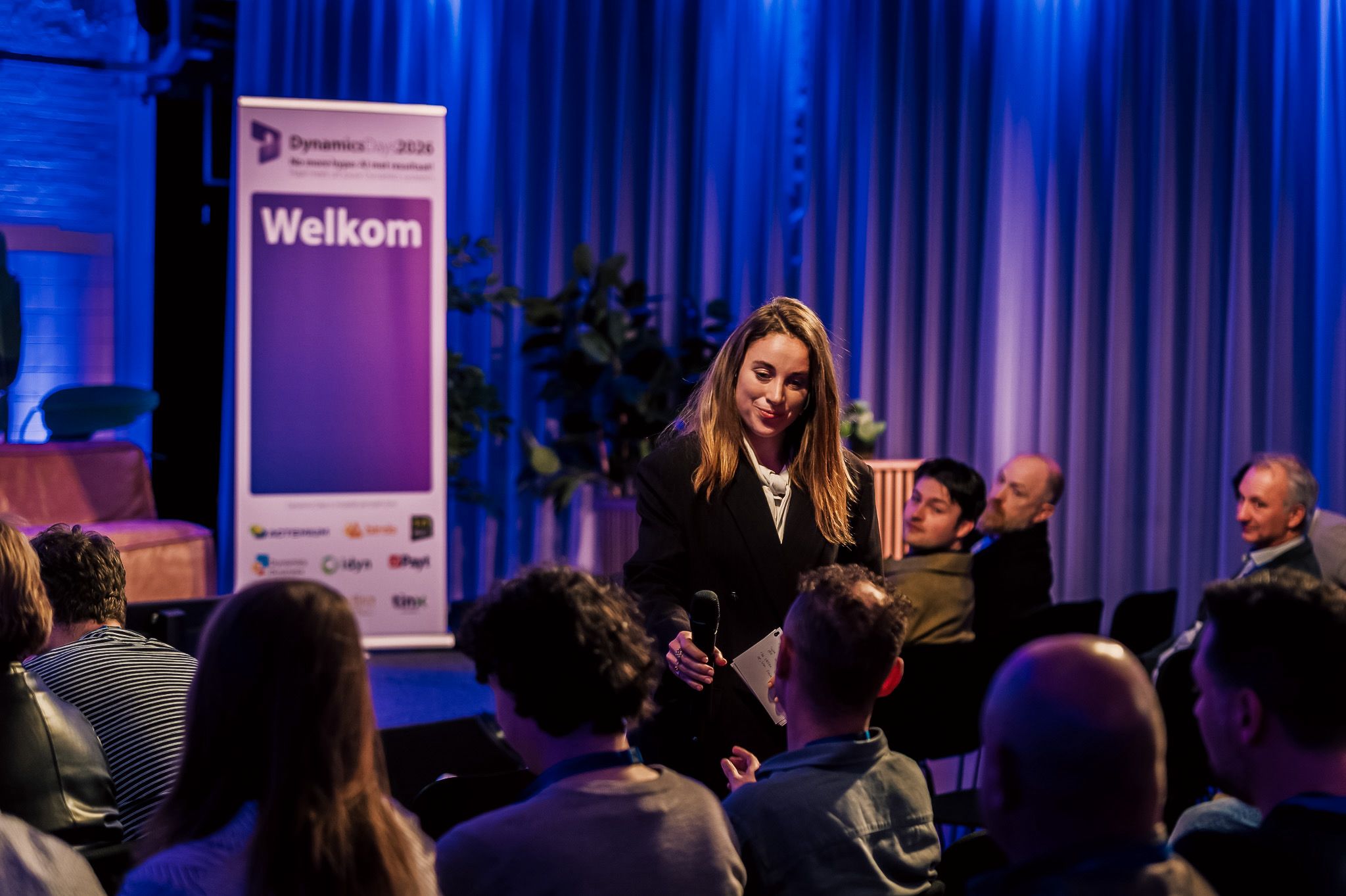 Q&A met de zaal tijdens een event